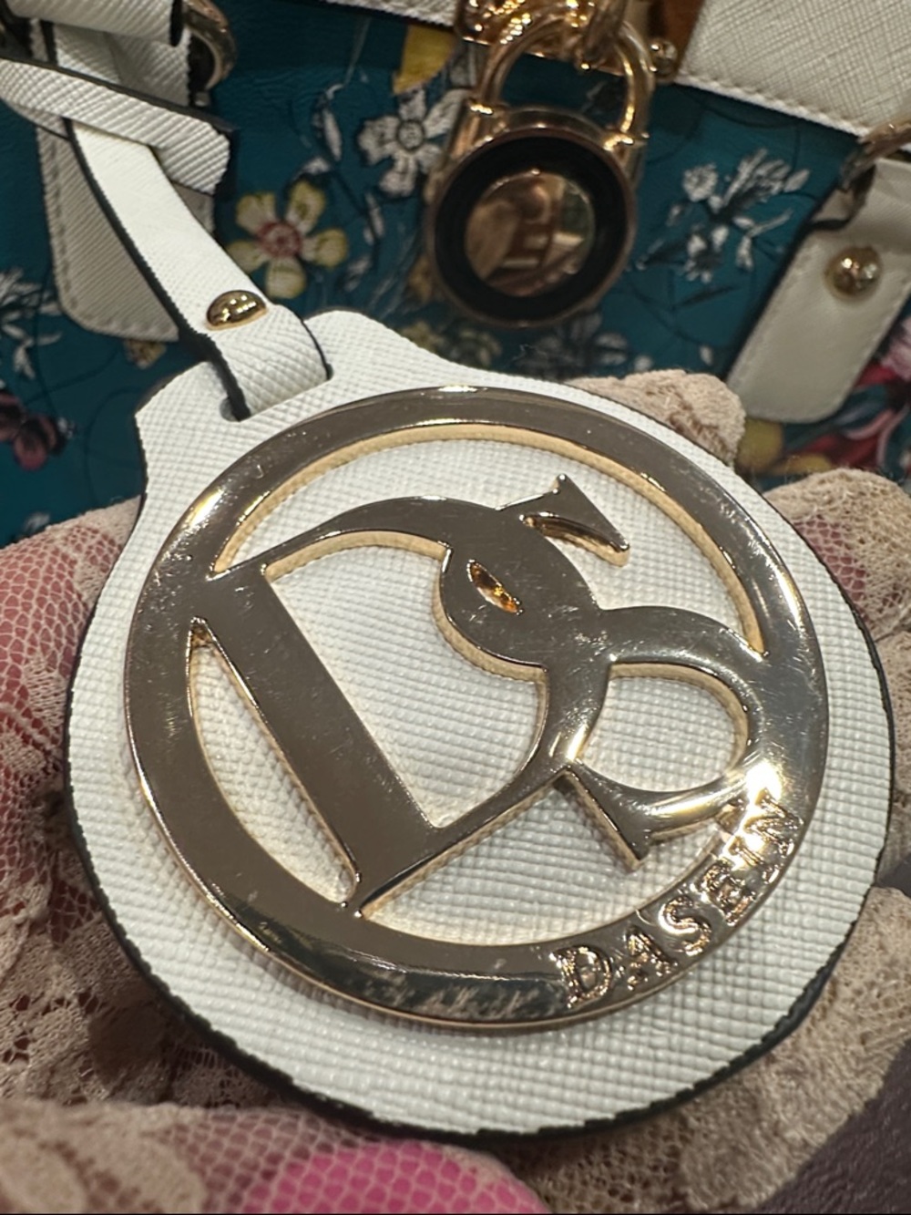 🩵 Dasein Floral Satchel - Picture 10 of 10